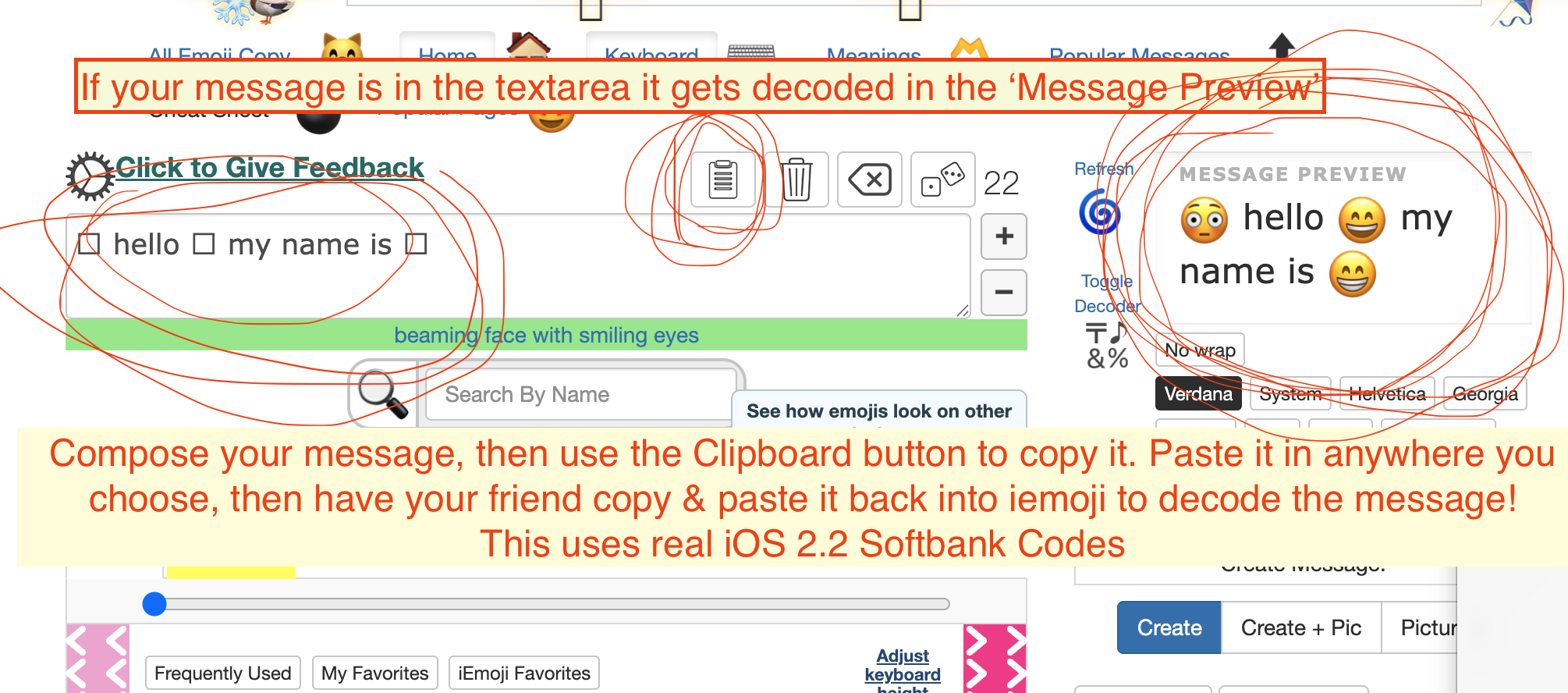 Secret iOS 2.2 emoji codes decoded in the message preview